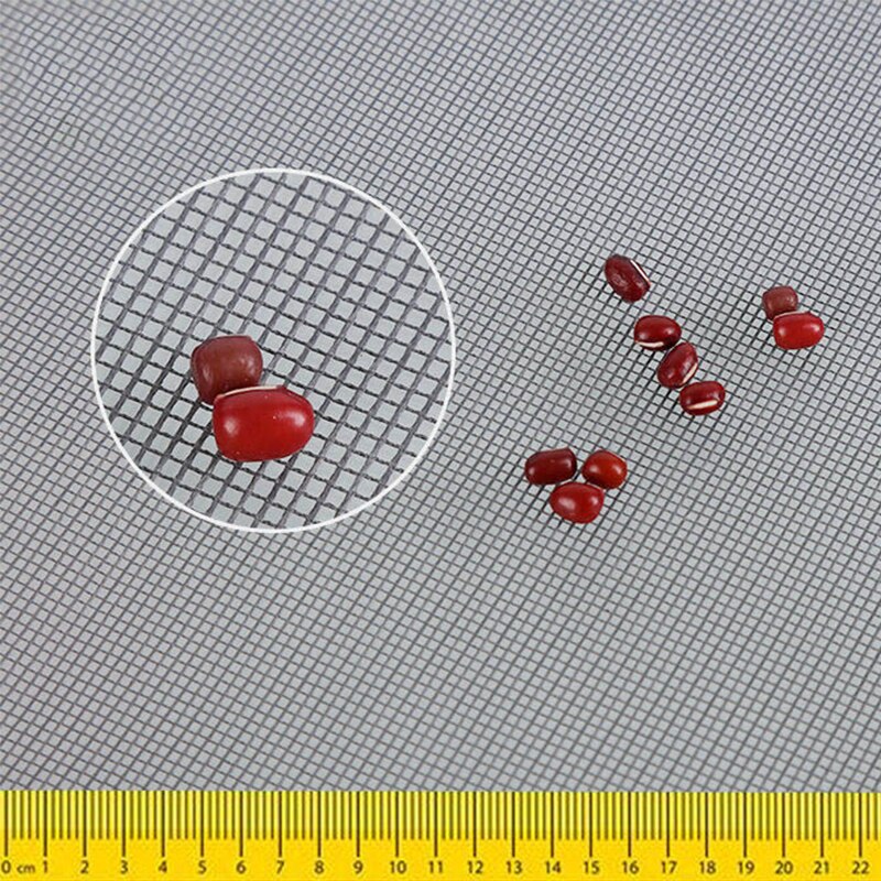 Yaapeet Adjustable Window Screen Mesh Velcro Self-Adhesive Custom Fiberglass Fits Door Frame Summer Anti Mosquito Bug Insect