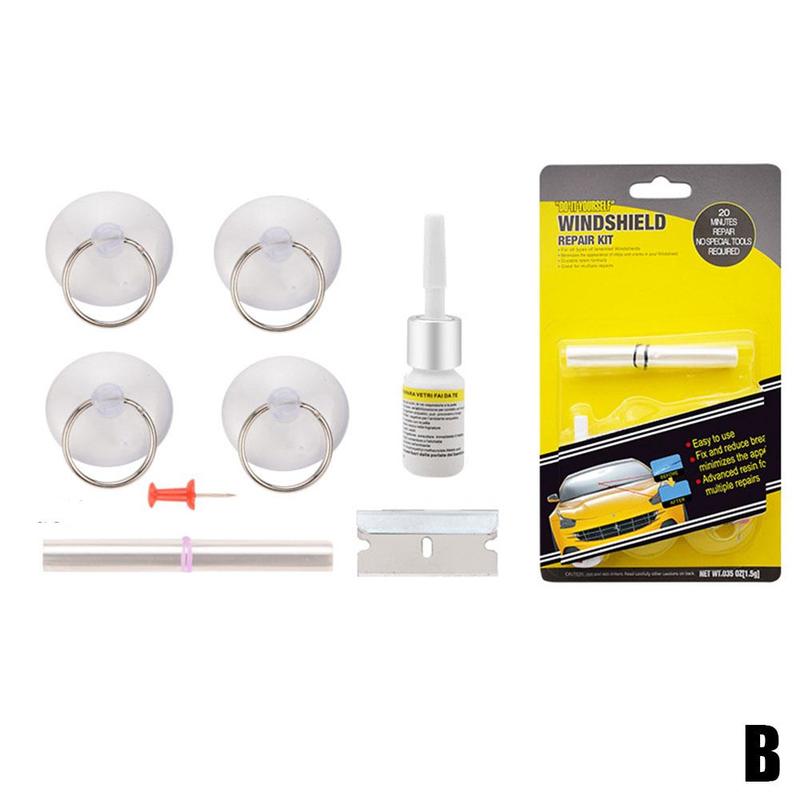 Voorruit Reparatie Kit Autoruit Glas Kras Reparatie Auto Crack Herstellen Reparatie Tool Car Window Screen Polijsten Auto Styling: B