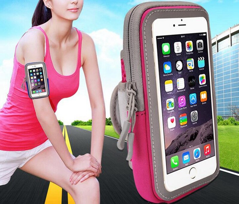 Running armband Voor iphone 7 plus voor huawei mate 10 lite voor iphone 6 6s 7 case telefoon riem tas Universele Sport armband