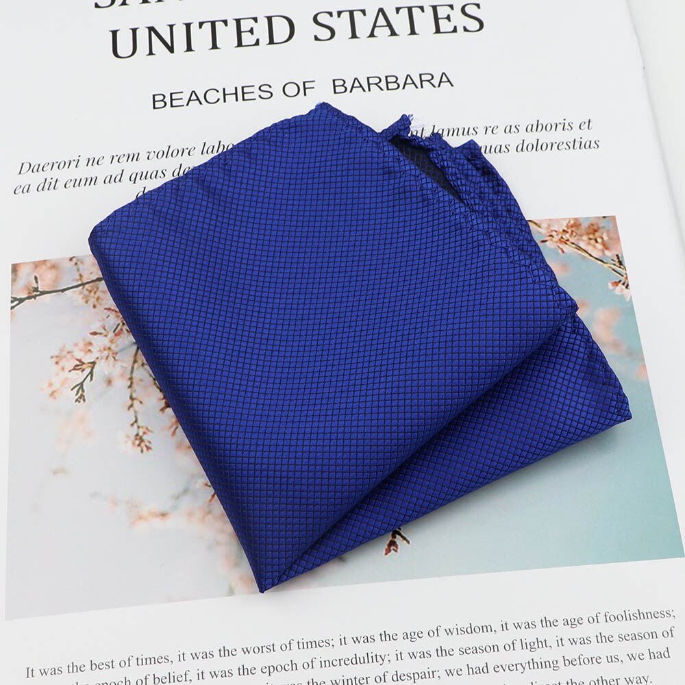 Effen Kleur Zakdoek High Pocket Vierkante Vintage Polyester Mannen Handdoek Hanky Voor Business Party Pak Accessoires