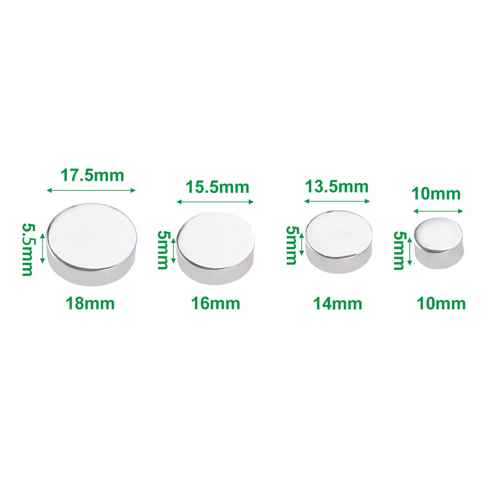 4 st dekor spegel spik solid koppar lock lock fästelement fixering speglar glas te bord garderob 10/14/16/18mm m/skruv+bricka