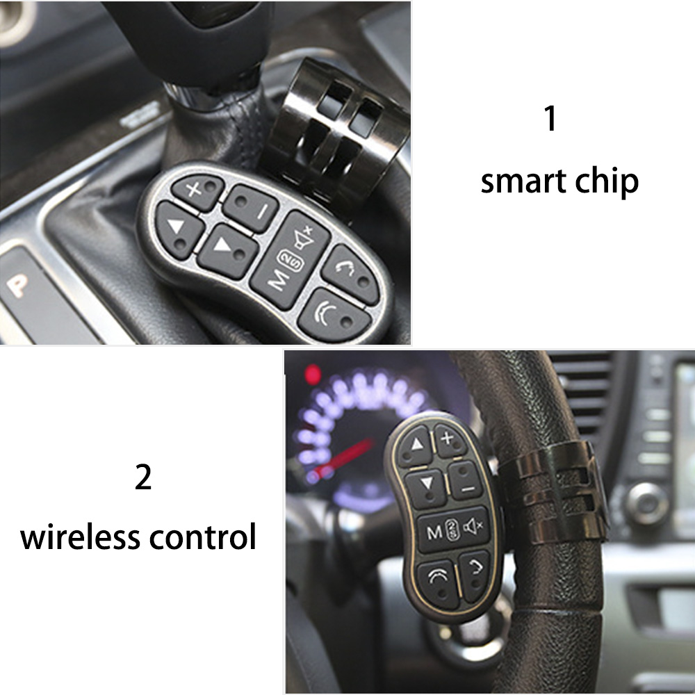 Telecomando Wireless universale pulsante di controllo dello sterzo applicabile Controller del volante dell'auto navigazione per auto DVD