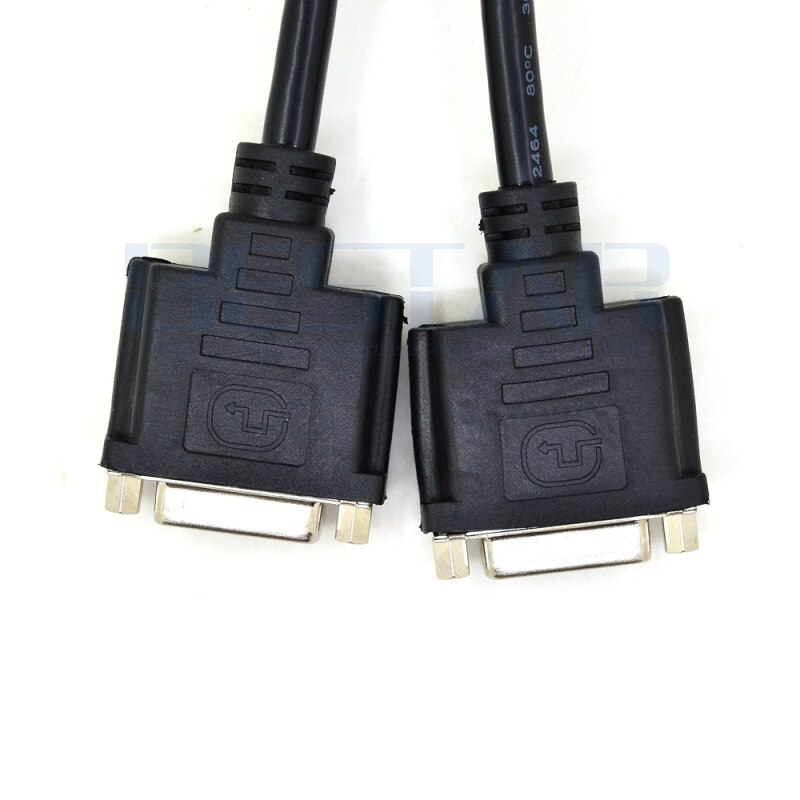 DMS 59 Splitter Cable - 8in - DMS-59 to 2 x DVI 24+5 - Y Cable - DMS 59 to VGA - Monitor Splitter Cable - DMS59 Cable