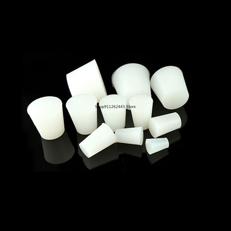 Tapones de silicona sólida para fermentación, tapones de silicona para tarro de fermentación homebrew, tapas de fermentación de goma, 00 # ~ 16 #