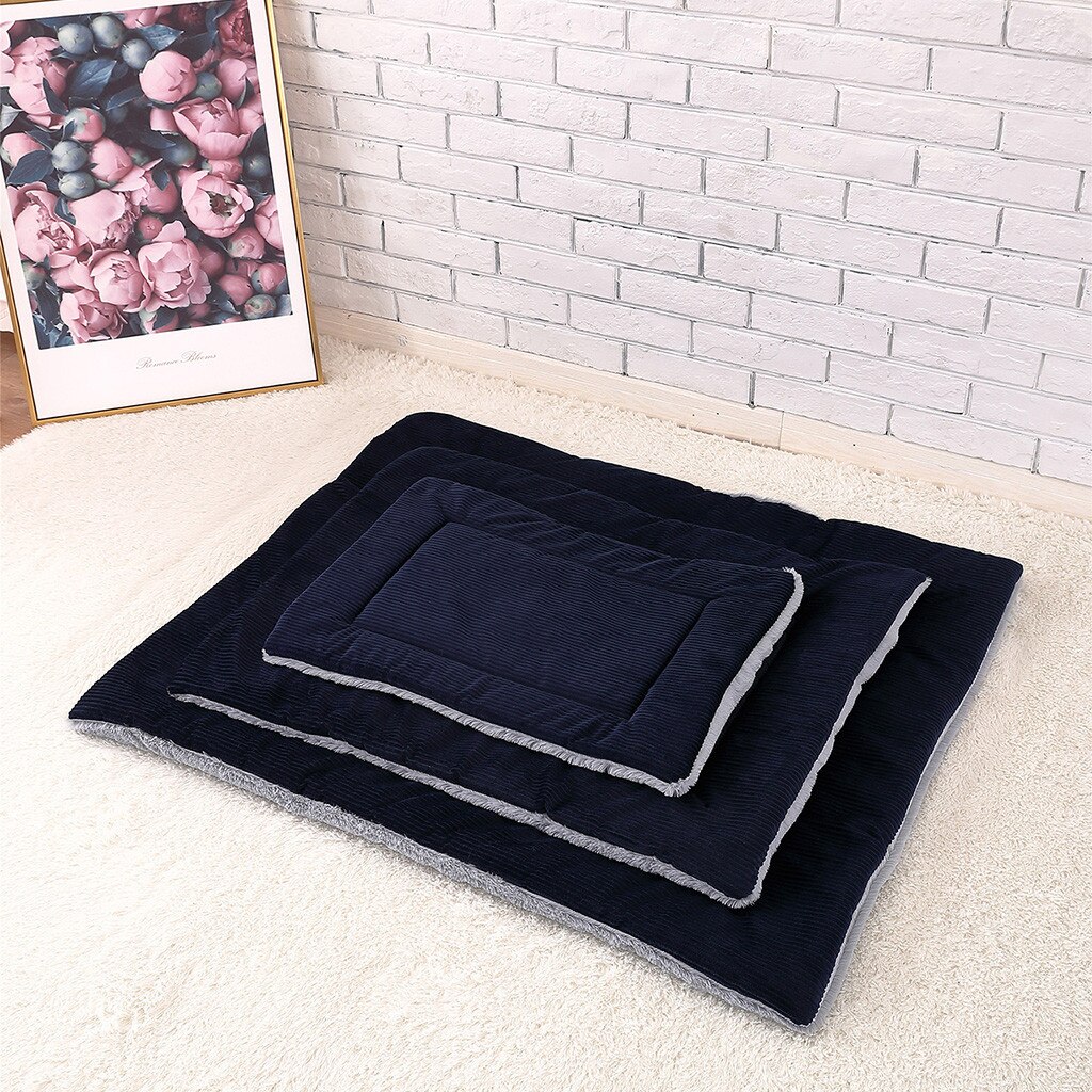 Huisdier Korte Pluche Bed Mat Warm Slapen Matras Voor Kleine Middelgrote Grote Hond Kat Wasbare Huis Matten Sofa Voor hond Mand Huisdier Bed