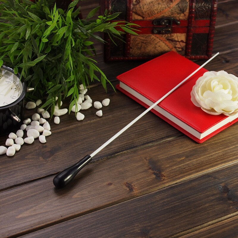 Ebony Baton 5# Wooden Baton Conductor Music Wooden Handle Steel Pointer