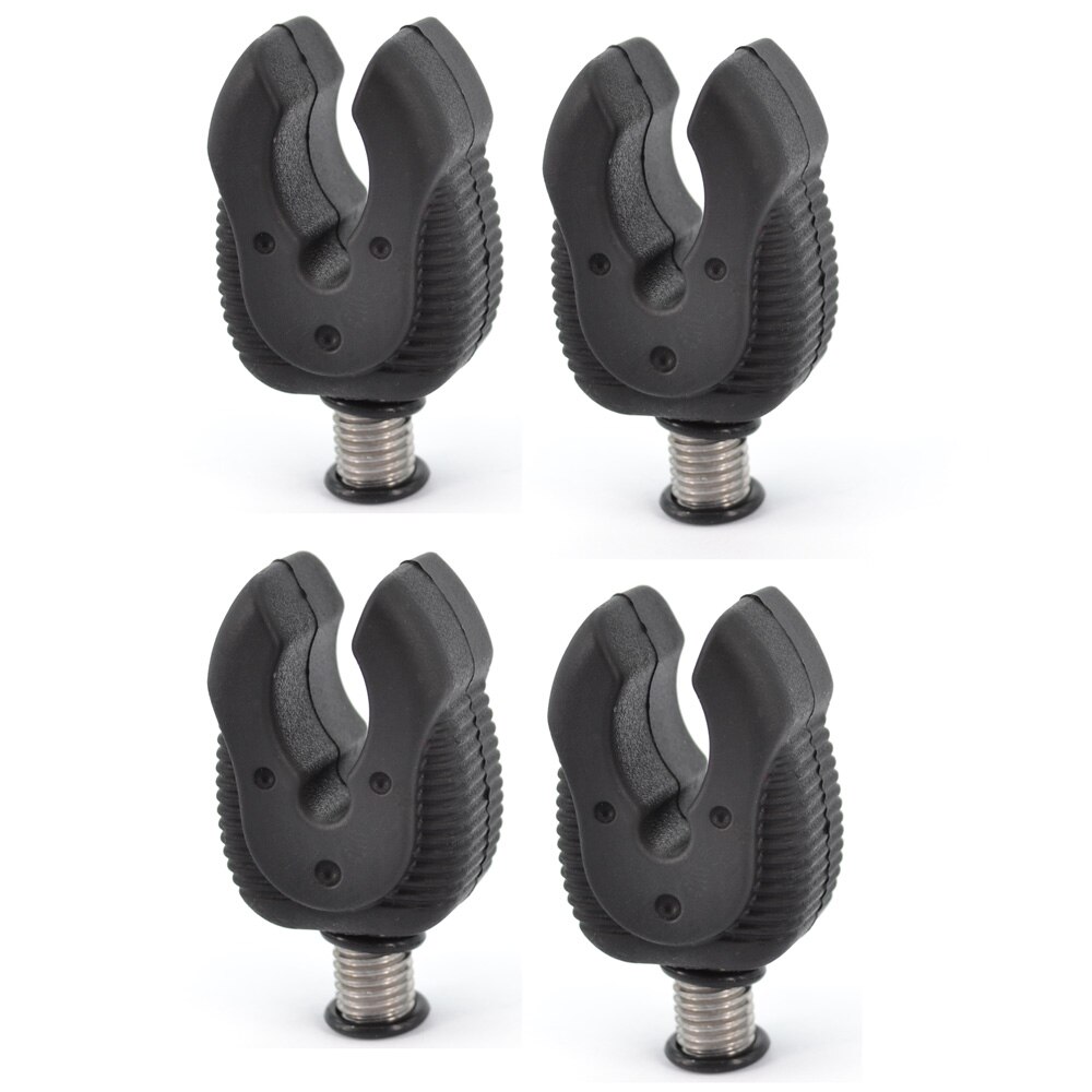 4pcs Carp Fishing Rod Rest Butt Rest Gripper for Bank Sticks Rod Pods Carp Coarse Fishing: Rubber D
