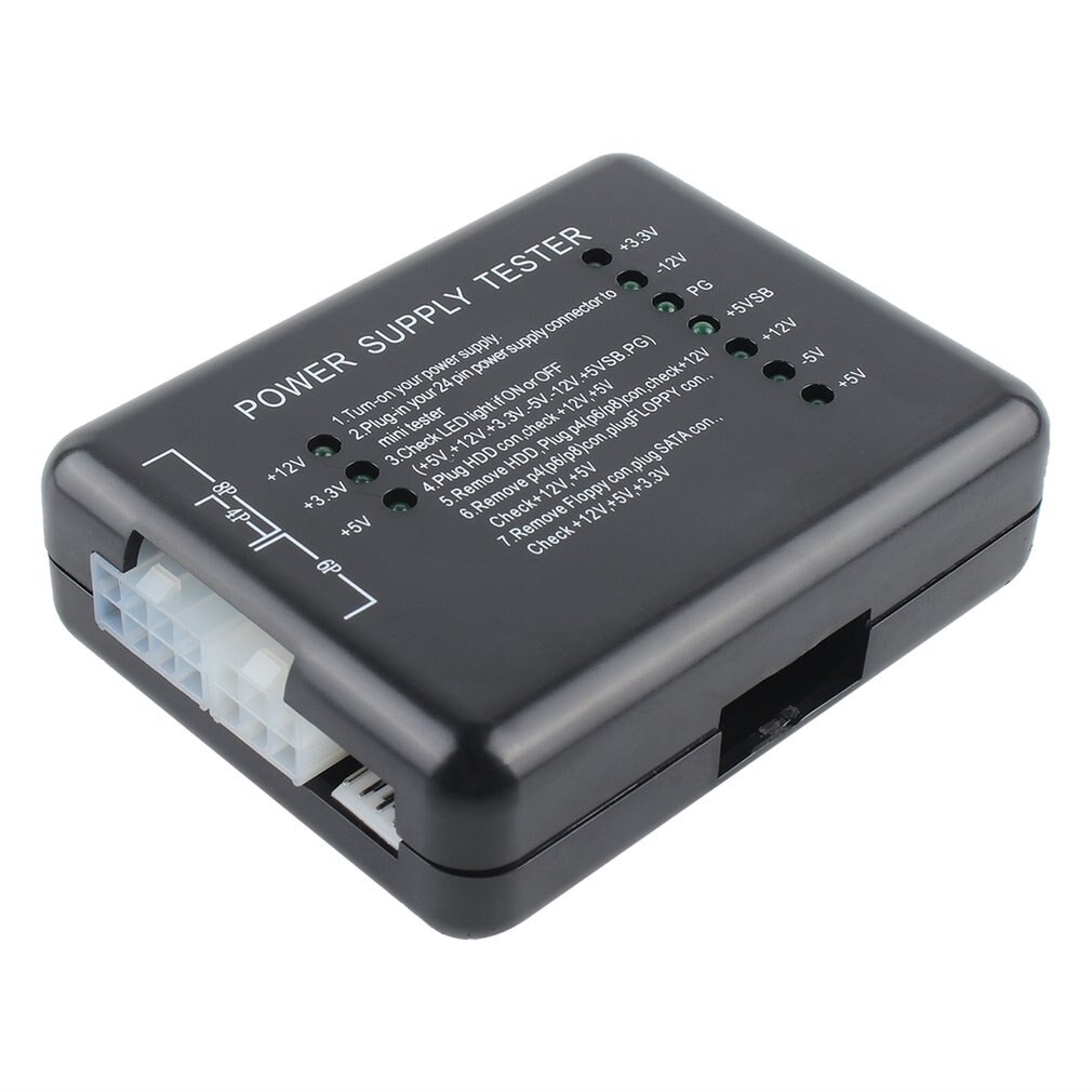 Netzteil Tester Checker LED 20/24 Pin für ATX netzteil SATA HDD Tester Checker Meter Mess für PC Compute ONLENY