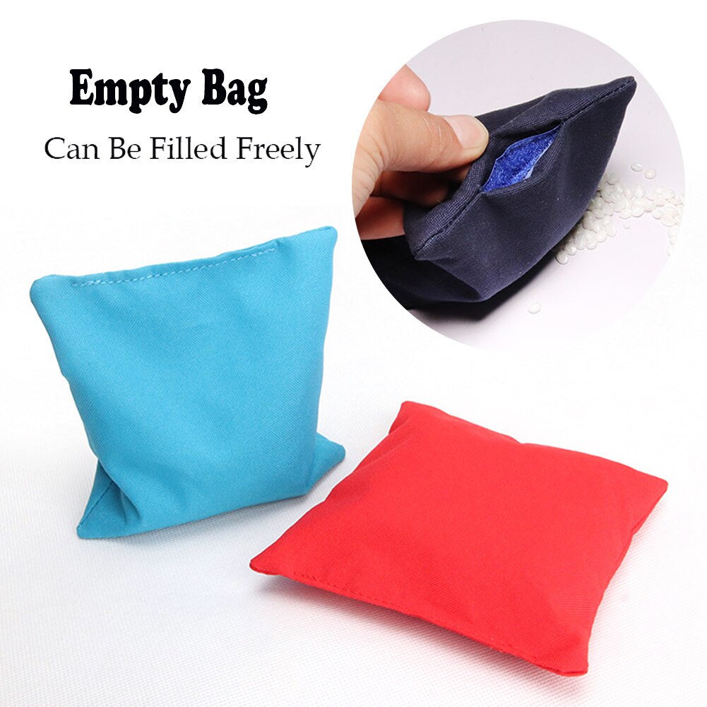 8 Stuks 10X10Cm Cornhole Zitzakken Set Corn Gevuld Cornhole Doek Zakken Training Apparatuur Voor Buiten Maïs gat Gooien Spel