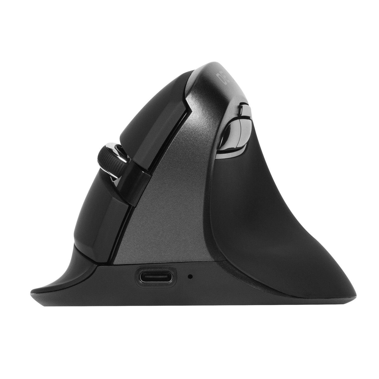 Delux M618 Mini Ergonomic Mouse Gaming Wireless Vertical Mouse Bluetooth 2.4GHz Rechargeable 4000dpi Silent Mice for Office: GRAY