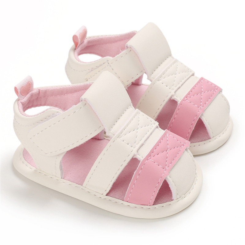 Mocassins en cuir PU souple | Chaussures d'été pour bébés garçons et filles, sandales antidérapantes à fond de coton décontracté 0-18M: B / 7-12 mois