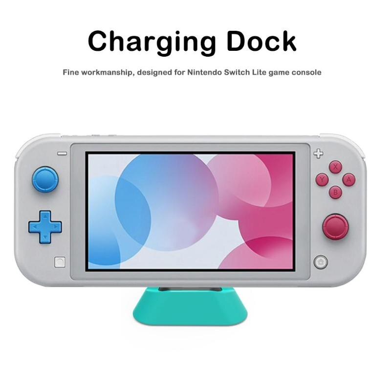 Vogek ultraleichter mini-ladeständer für nintendo switch lite konsole, typ-c-ladestation, universell für switch lite controller
