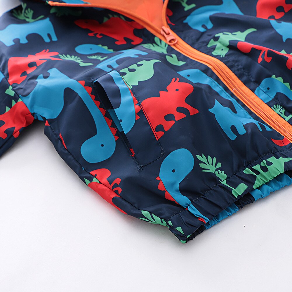 Dinosaurus Jongens Outdoor Jas Dunne Herfst Lente Peuter Jas Wind-Proof Kinderen Outfit Kids Kleding