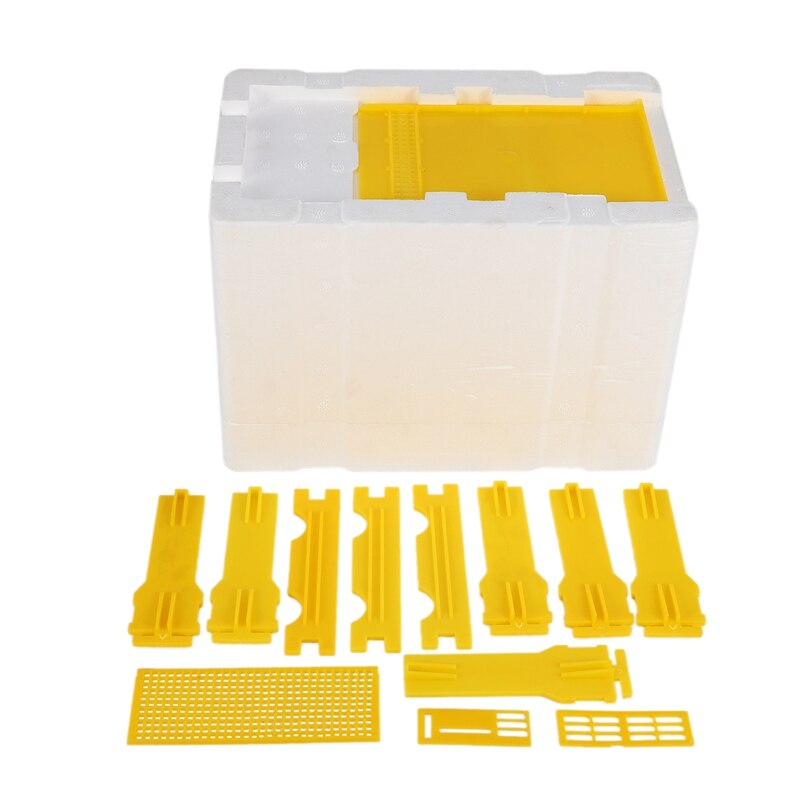 Bee Hive Beekeeping King Box Pollination Box Foam Frames Beekeeping Tool Kit