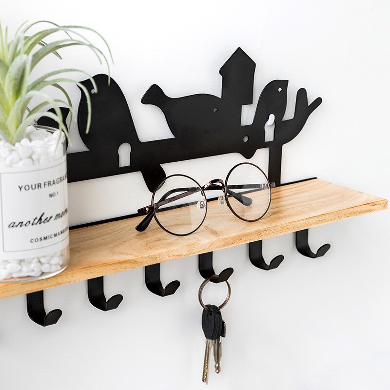 Wall Mount Hook Rail Kapstok Met 8 Rvs Haken Muur Haken Voor Thuis Kast Organisatie Voor Hoed Handdoek portemonnee Gewaden