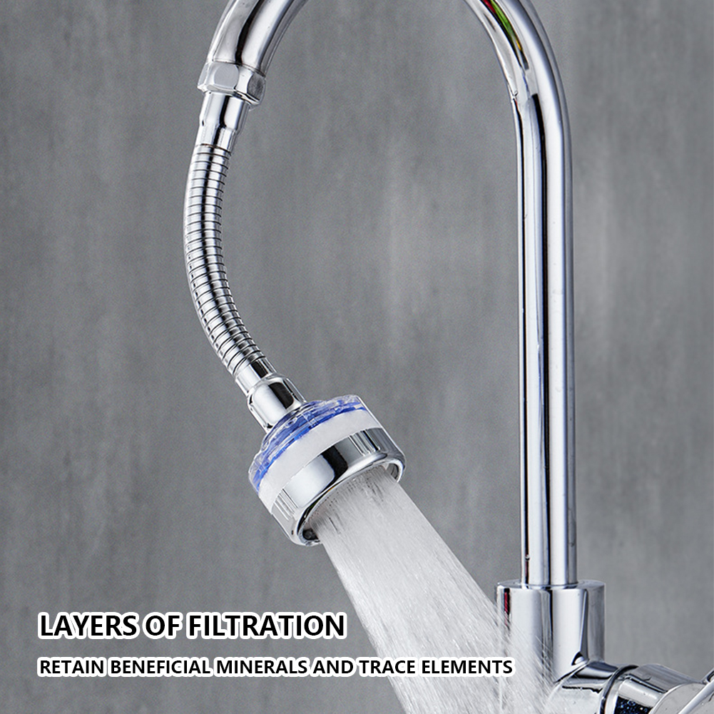 Kitchen Faucet Water Filter 360° Sink Filter Pressurized Sink Faucet Water Filter Universal Faucet Aerator Bathroom Accessories