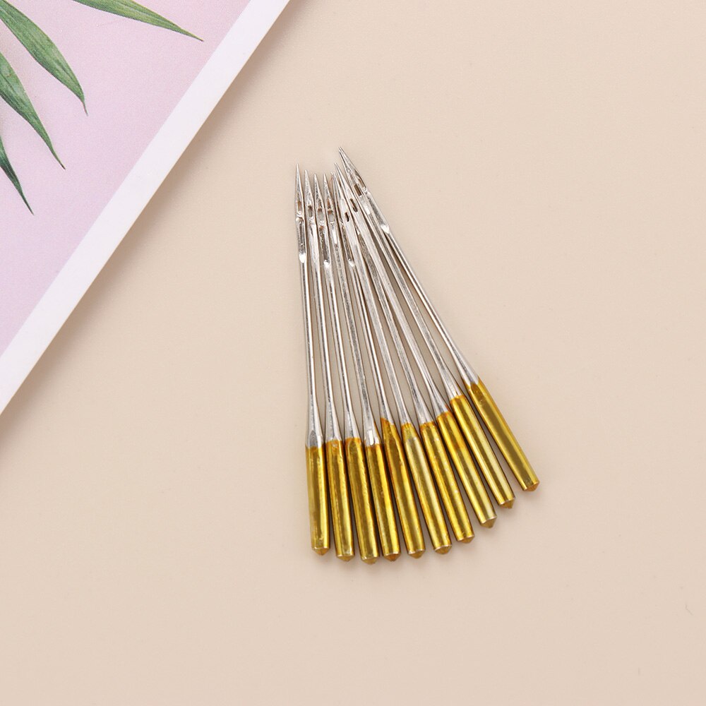 Brand 10PCS Stainless Steel Stitch Pins Sewing Machine Needles 90/14 DIY Household Threading Overlock Sewing Machine Needles