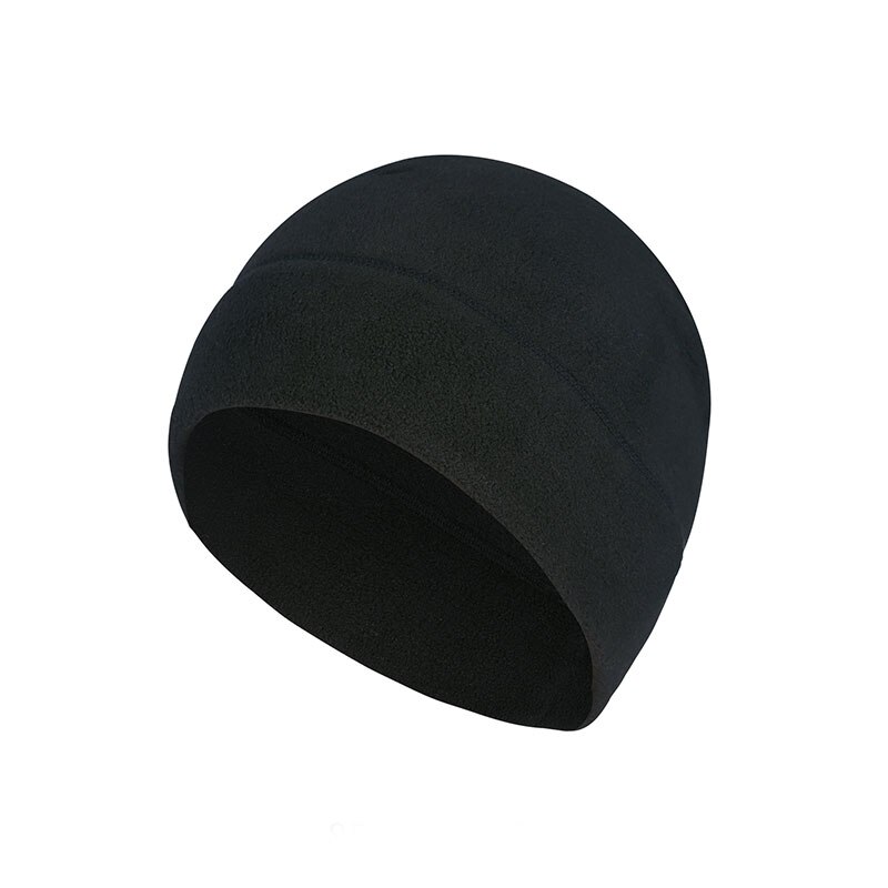 Skull Cap Helmet Liner for Men Warm Sweat Wicking Under Motorcycle Hard Hat Liners Cycling Beanie: black
