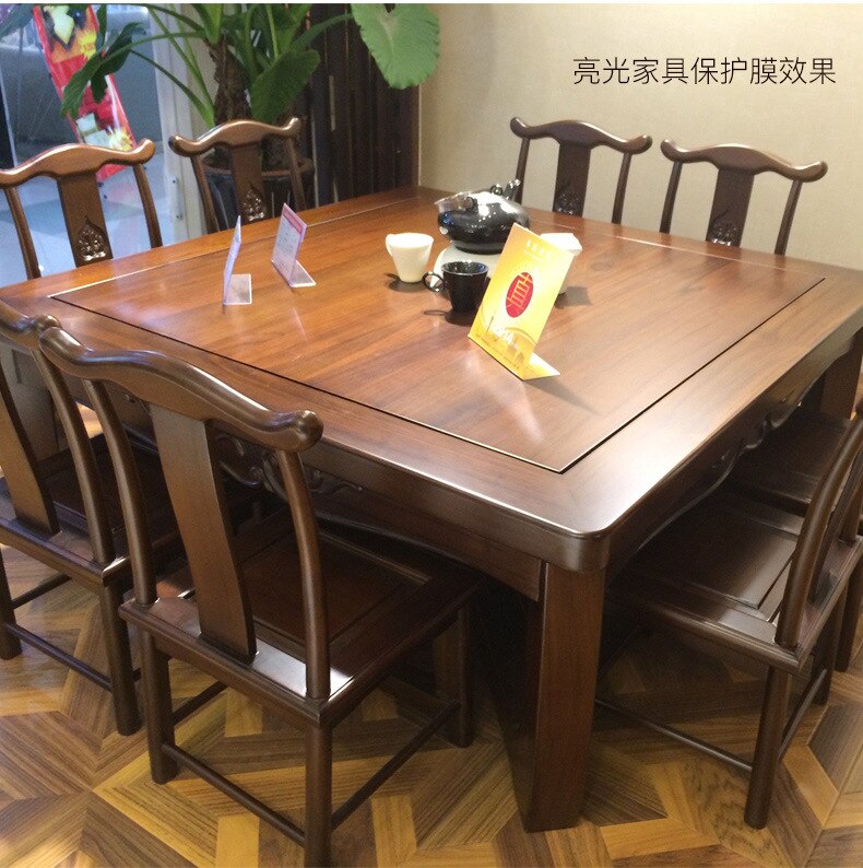 Sunice – Film de protection transparent mat pour meubles, pellicule de Table en vinyle de 0.2mm d&#39;épaisseur, résistant à la chaleur, Anti-huile, pour la cuisine et le restaurant
