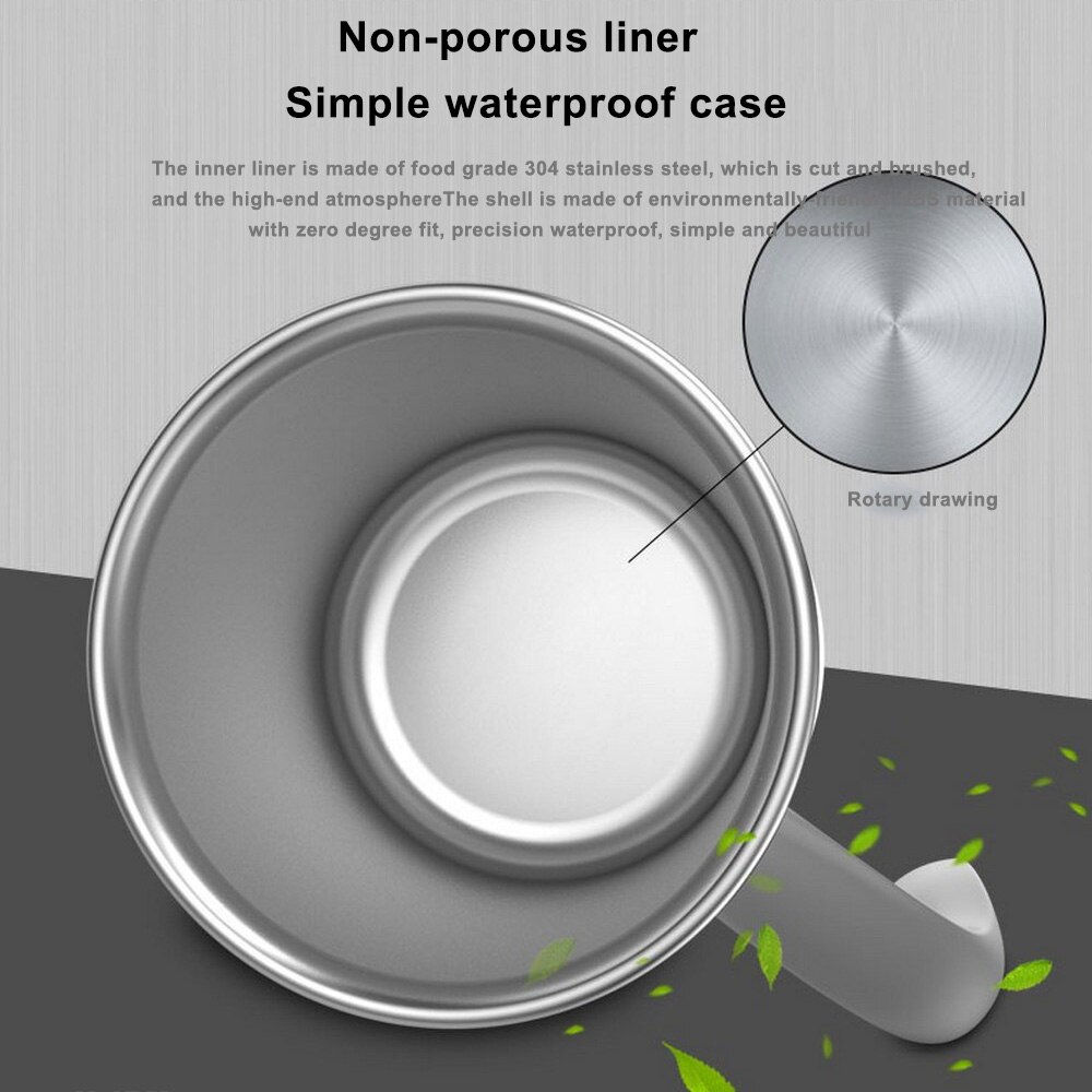 Automatisk lat självomrörande mugg automatisk kaffemjölksblandningsmugg te smart rostfritt stål mixkopp drinkware