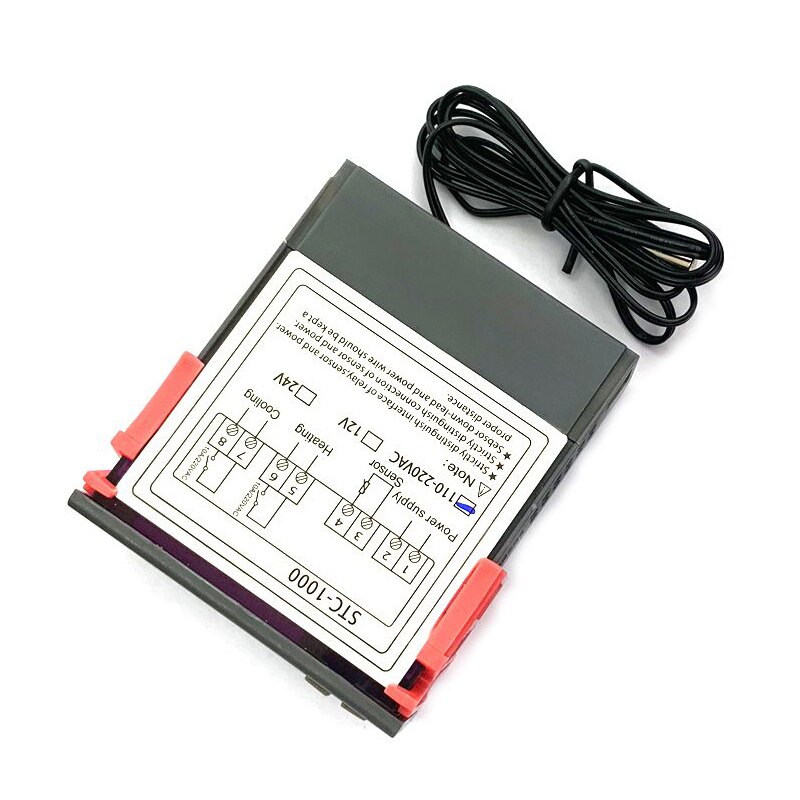 Digitale Temperatuurregelaar Thermostaat Thermoregulator Incubator Relais Led 10A Verwarming Cooling STC-1000 Stc 1000 12V 24V 220V