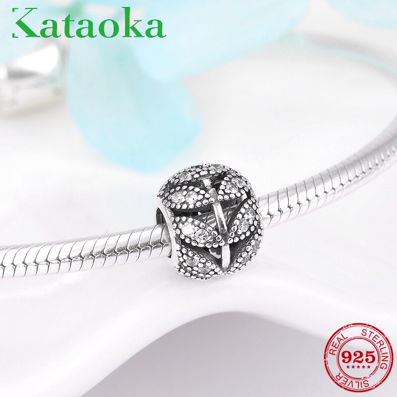 Zomer 925 sterling zilveren boombladeren bedels kralen kristal cz pasvorm originele europese bedelarmband sieraden maken
