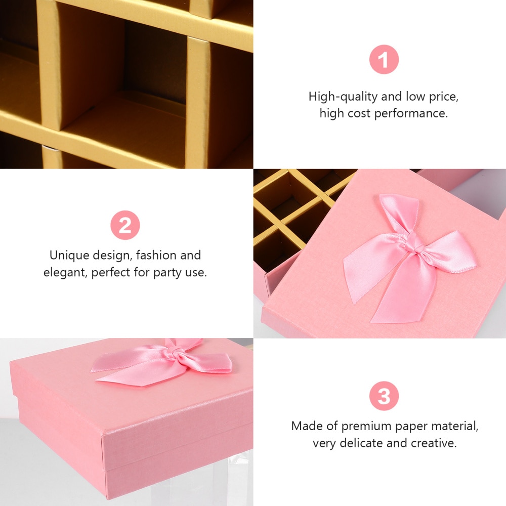 1 set Chocolate Boxes Practical Storage Container Box Birthday Boxes Valentine's Day Packing Box