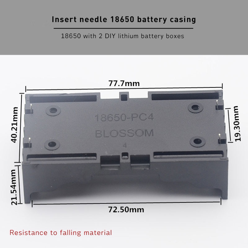 ABS 18650 Power Bank Cases 2X 3X 4X 18650 Battery Holder Storage Box Case 2 3 4 Slot Lithium Batteries Container with Hard Pin