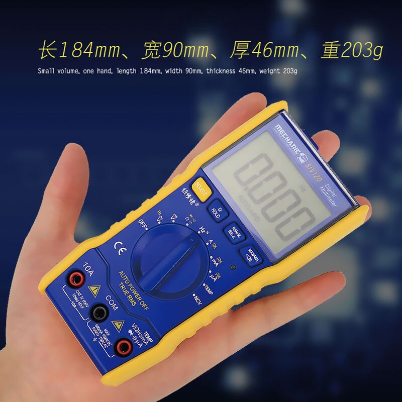 Monteur SIV119 Professionele Multifunctionele Digitale Multimeter Amperemeter Draagbare Hoge Precisie Auto Range Meetinstrument