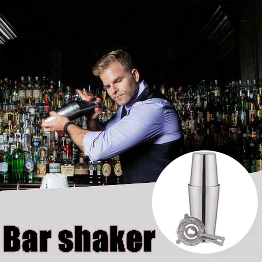 Boston Cocktail Shakers Martini Bar Cocktail Shaker Tools Mixing Bar Flair Tin Set Steel Stainless Party O6Q0