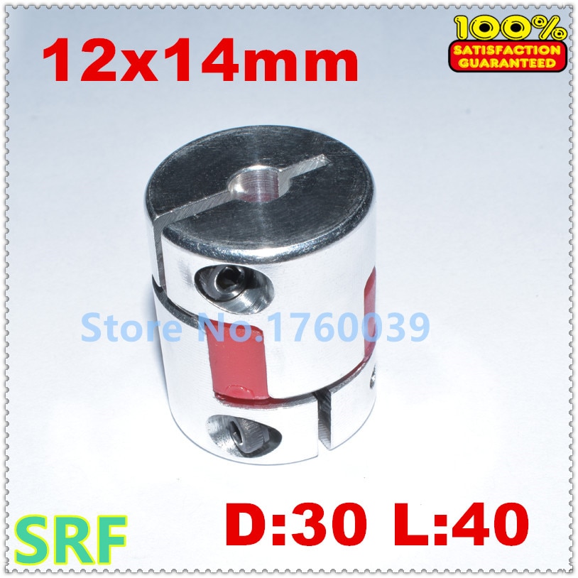 1pcs 12x14mm step motor shaft coupler flexible coupling D30 L40 Plum flexible coupling