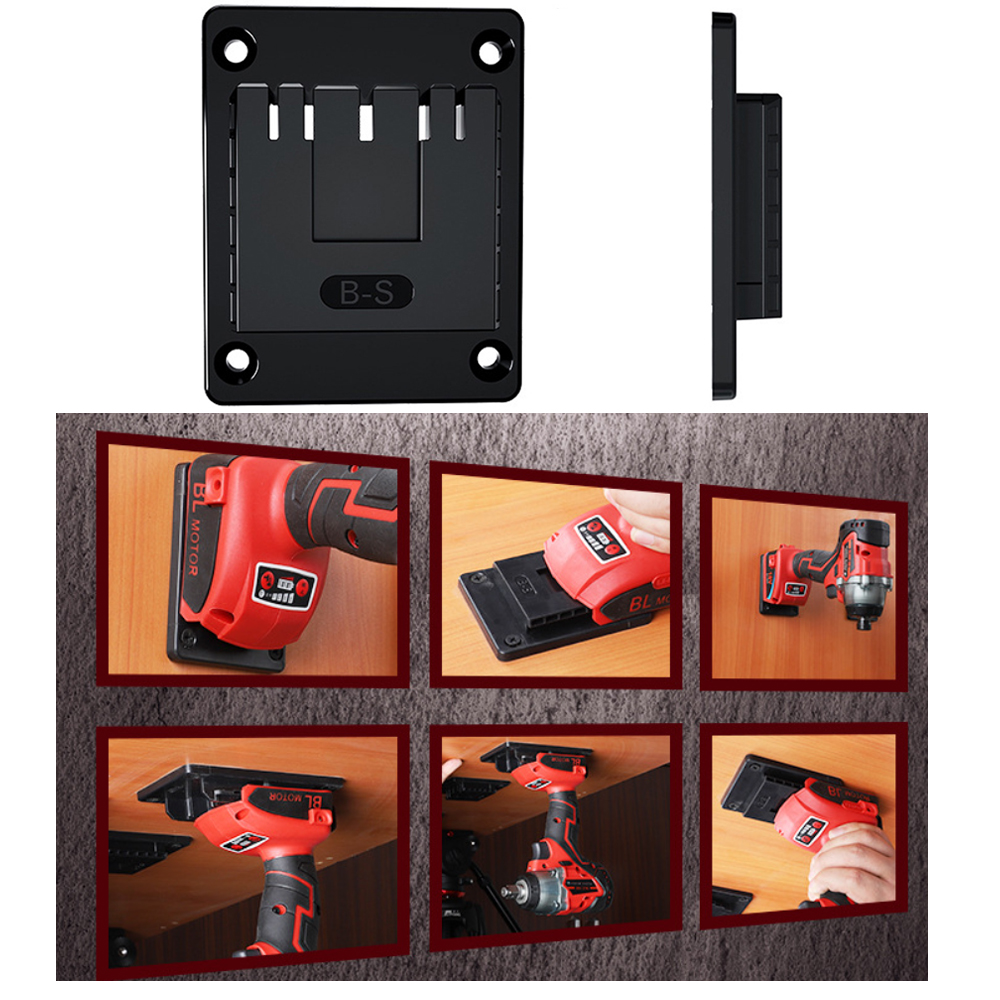 Electric Tool Holder Wall Mount Brackets Hook Storage Rack Power Tool Organizer Fixing Devices For Bosch 14.4-18V Electric Drill