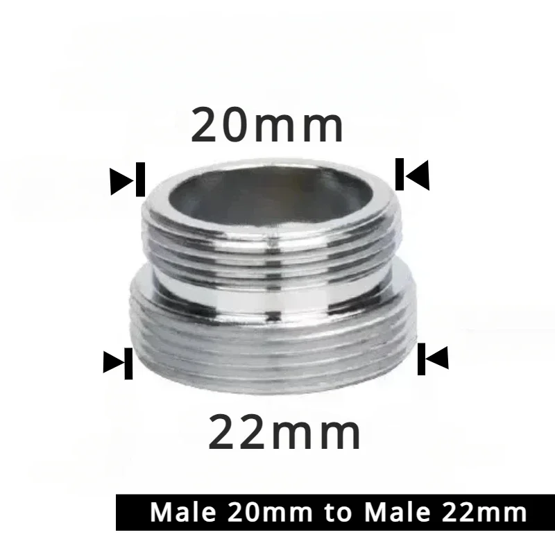 Stainless Steel Faucet Connector M22 To M20 M18 M1/2" Thread Joints Water Purifier Accessory Kitchen Water Tap Adapter Fittings: Burgundy