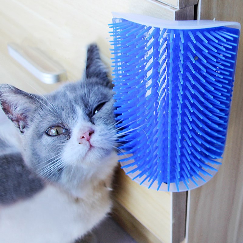 Home Removable Cat Pet Massage Comb Hair Removal Grooming Corner Cleaning Scratching Rubbing Products Pets Brush Accessories