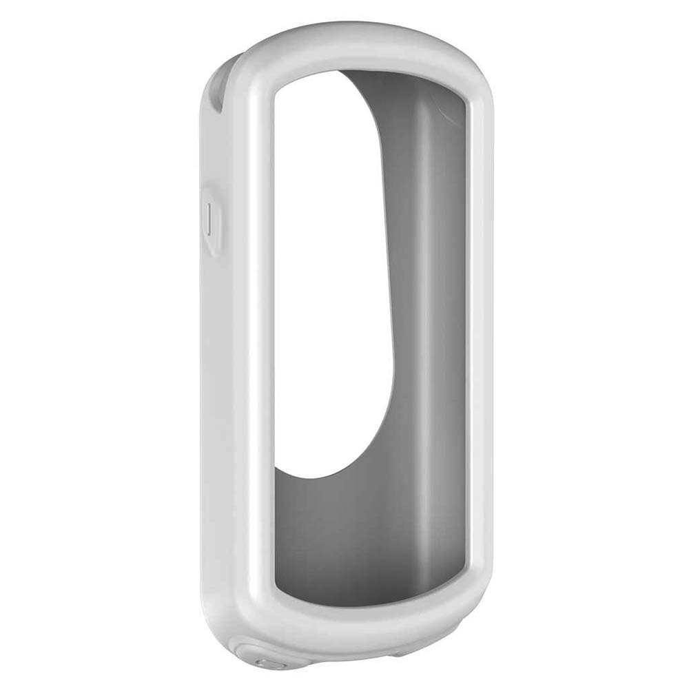 Funda de silicona para ordenador GPS de bicicleta Garmin edge 1030, resistente al agua, cronómetro: white
