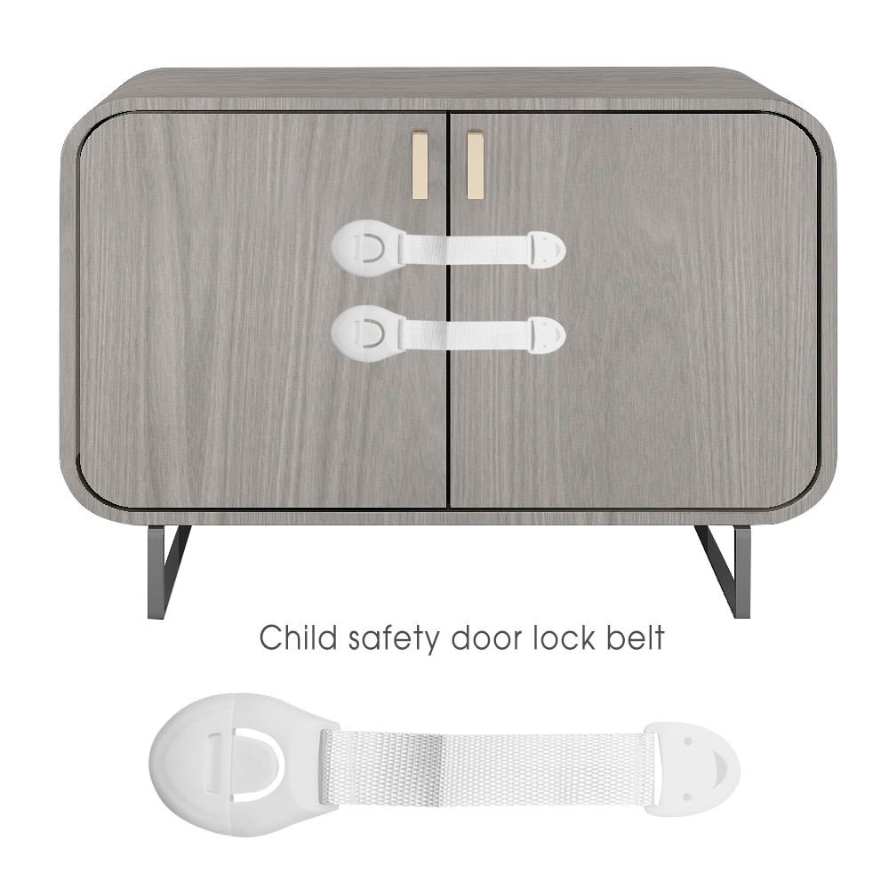 10pcs Child Safety Lock Security Drawer Latch Protection From Baby on Furniture Cabinet Door Lock Window Baby Drawers Protection