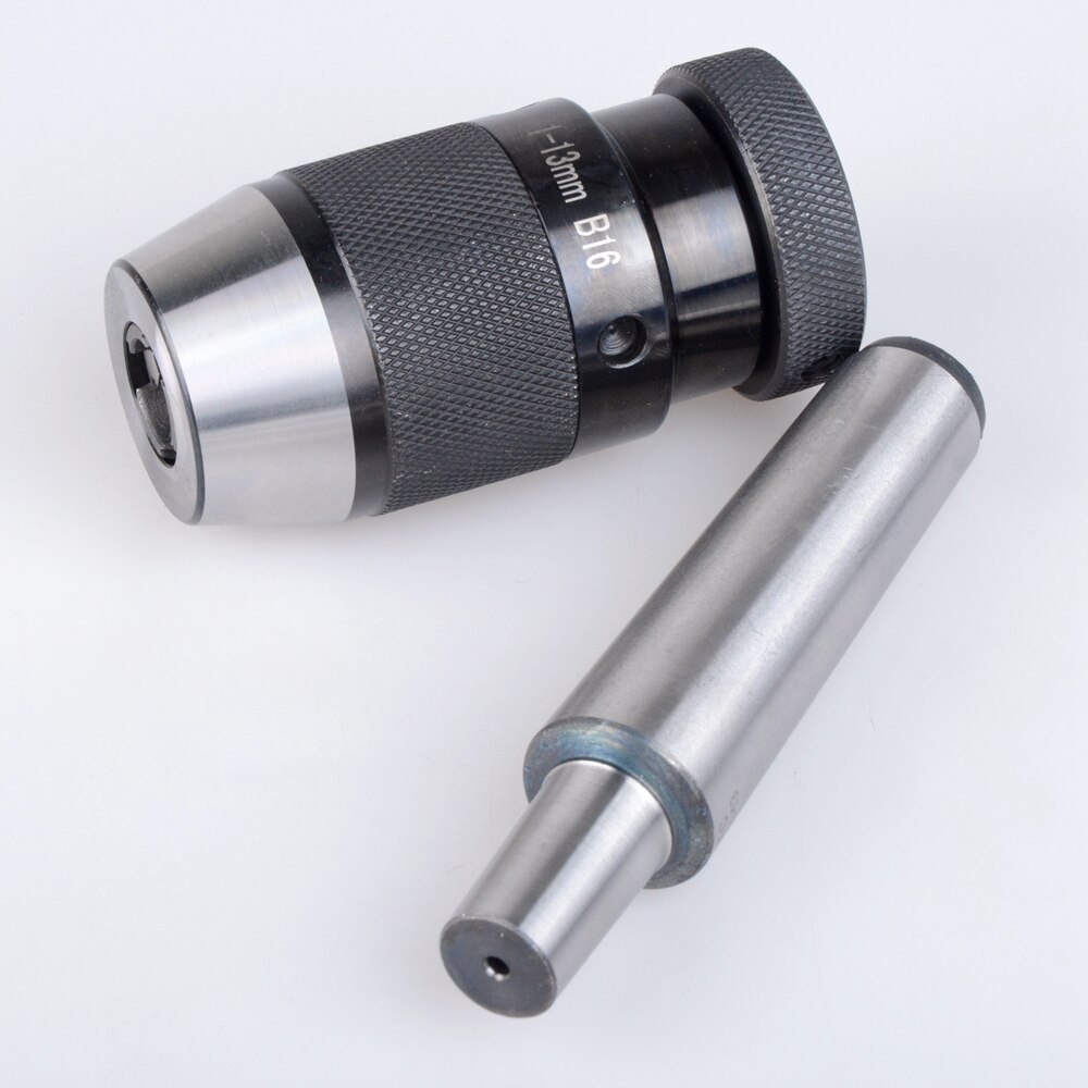 Drill Chuck Arbor B16 (1-13mm) Self Tighten Keyless Drill Chuck &amp; MT3-B16 Arbor Fits For Almost All Drilling And Lathes With MK3