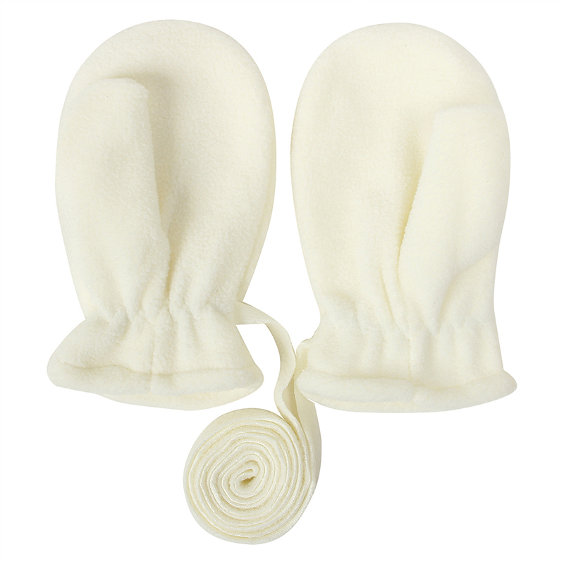 Herbst Und Winter Art Baby Handschuhe draussen Kalt-nachweisen Handschuhe Warme Polar- Vlies Halfter Finger Handschuh Tasche Abdeckung: Beige S