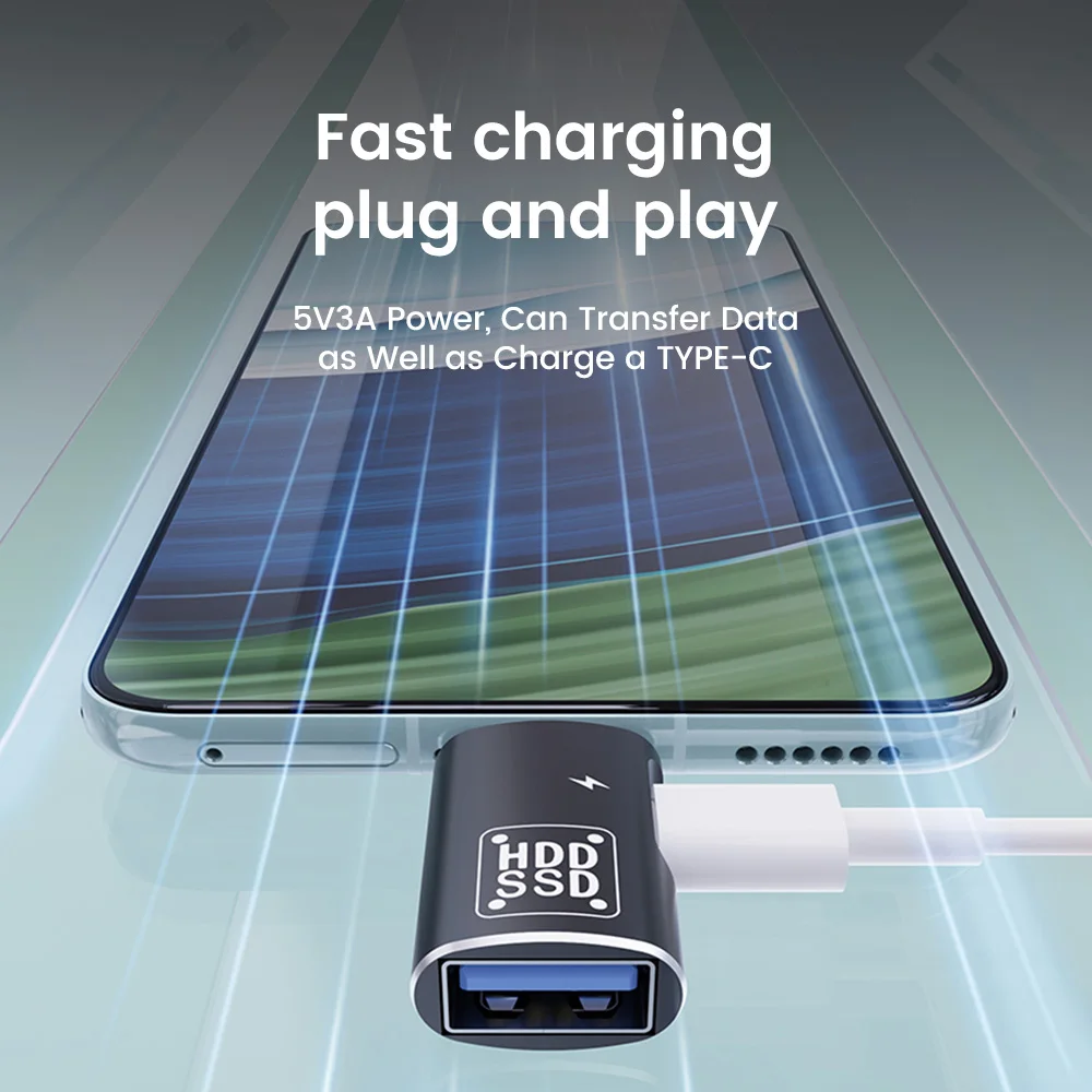 Adapter typu C na USB OTG 2 w 1 PD12W Szybkie ładowanie i transfer Konwerter USB C do Iphone 15 Huawei Xiaomi Phone U Disk