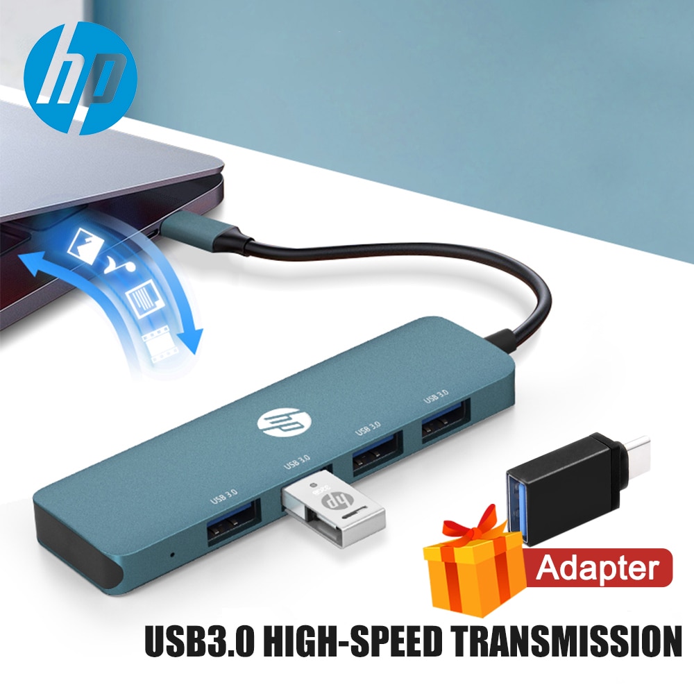 Hp usb 3.0 type c hub type-c naar hdmi 4k vga  rj45 gigabit lan ethernet dp adapter usb-c splitter extender voor macbook pro laptops