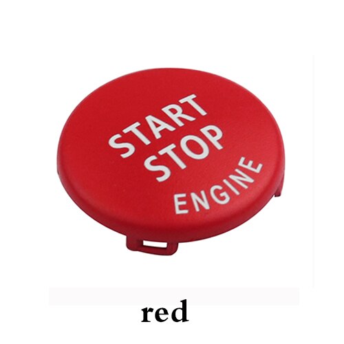 początek zatrzymać przycisk silnika wymienić zatoczka dla BMW X1 X5 E70 X6 E71 Z4 E89 3 5 serii E90 E91 E60 klucz wystrój pierścień wykończenia czapka przełącznik zestaw: czerwony