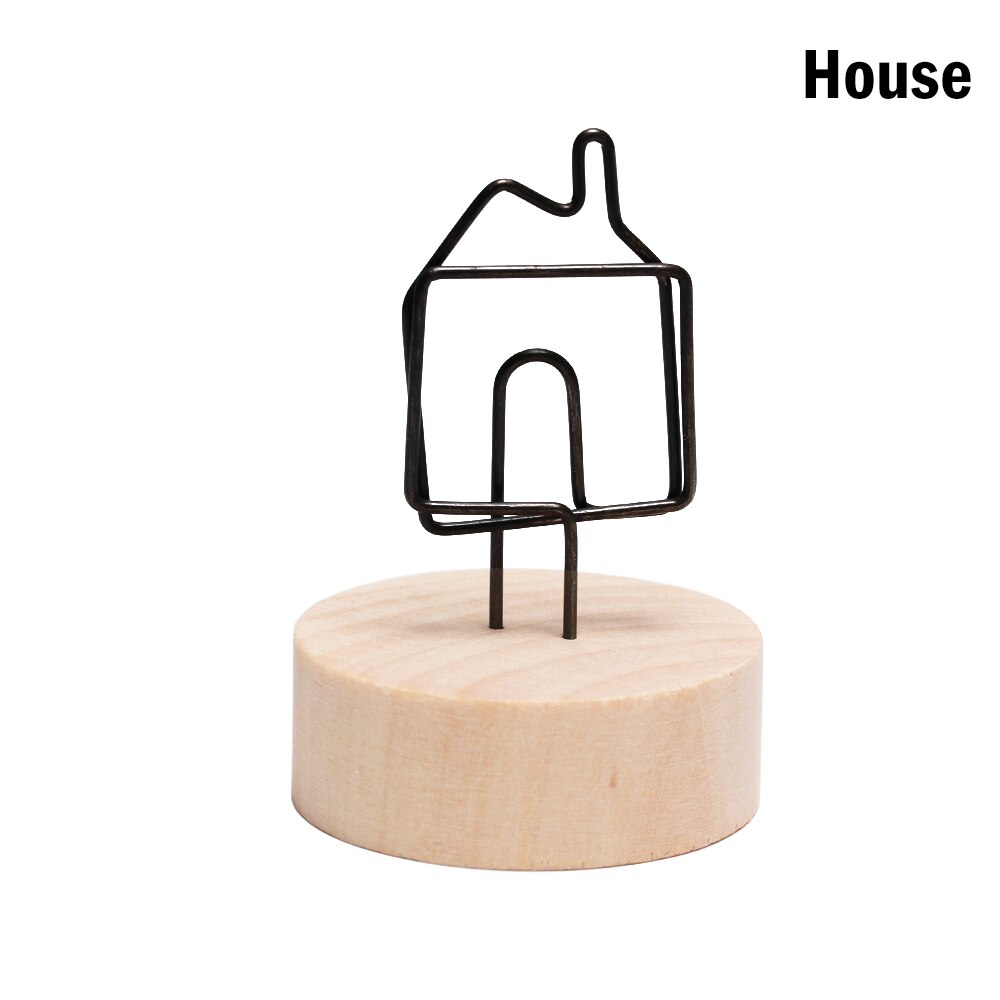 Heart Cat Wooden Photo Clip Memo Name Card Pendant Holder Note Articles Picture Frame Table Number Wedding Photo Holder
