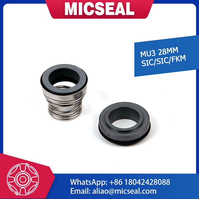 MU3-28Mm Mechanical Seal-Sic/Sic/Fkm