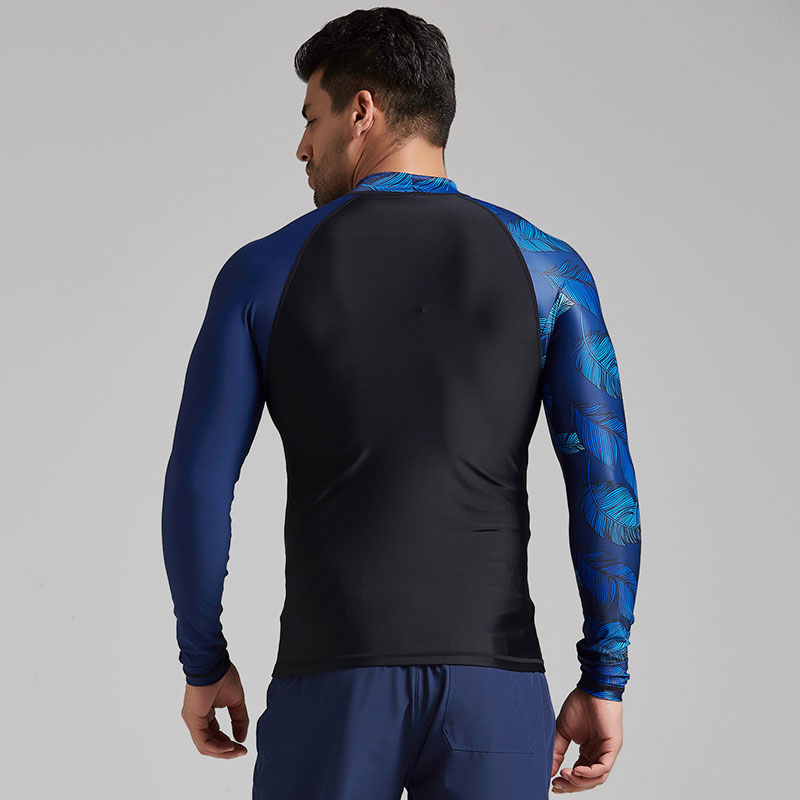 Rashguard tops voor heren, rashguard zwemshirt met lange mouwen, basislaag wetsuit, compressie, nauwsluitende surf-t-shirt, sportkleding