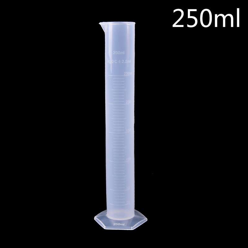 100ml Plastic Measuring Cylinder Laboratory Test Graduated Tube tool Affordable Chemistry Set: Light Yellow