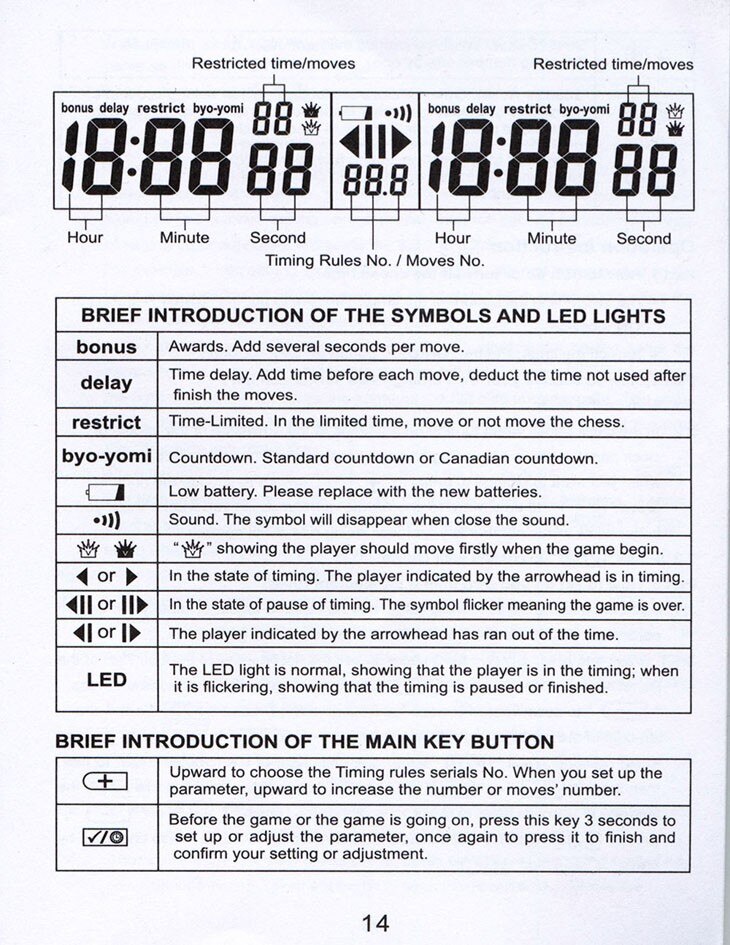 Digital Dgt Chess Clock With Light North America Fide Approved Chess Timer