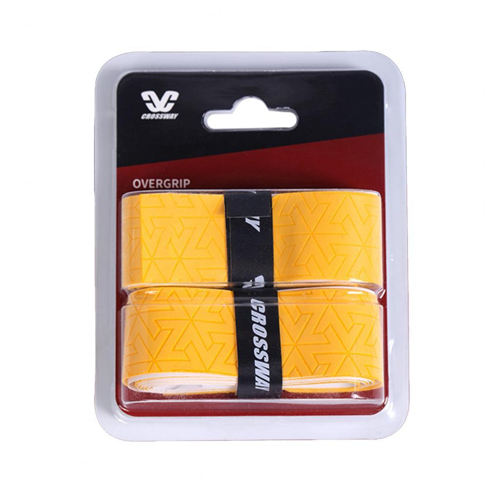 Racket Grip Cover Wear-resistant Racket Grip Band Faux Leather Practical Ergonomic Racket Handle Grip Tape:  Yellow