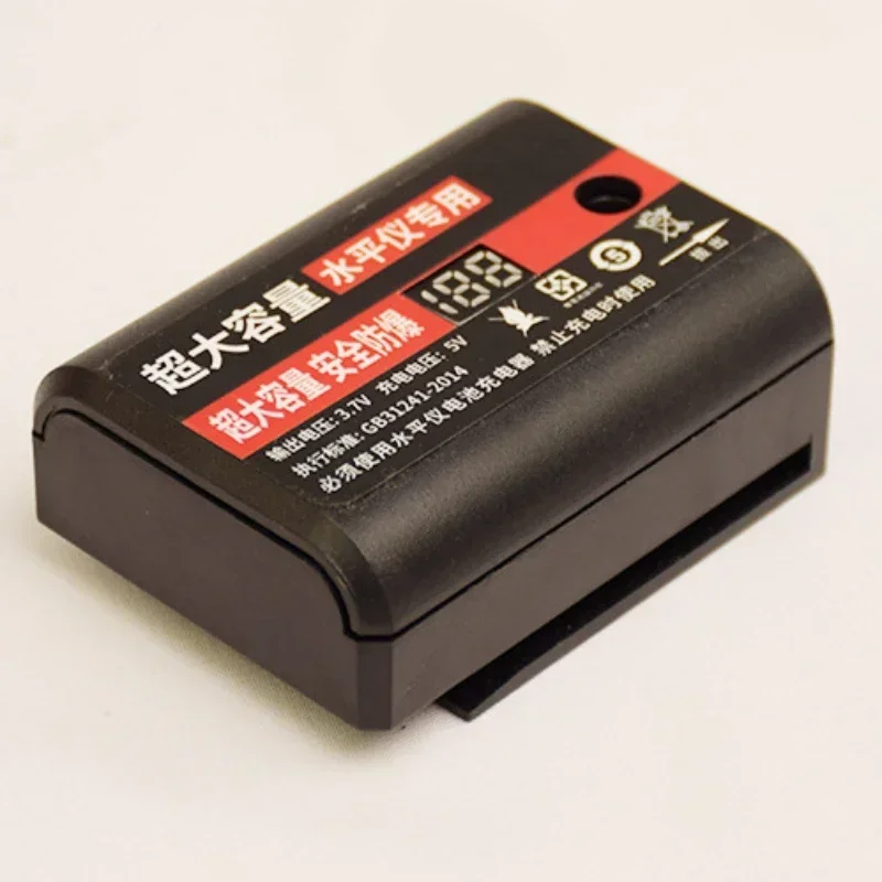 Batería de nivel de 3,7 V, batería de nivel recargable con luz roja y azul, pantalla Digital de gran capacidad, batería Universal de nivel de batería