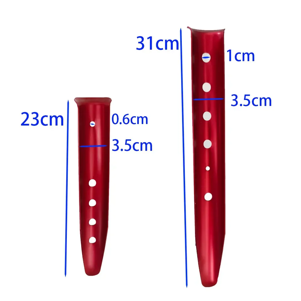 Aluminum U-Shaped Snow and Sand Tent Stakes Pegs Beach Ground Nails