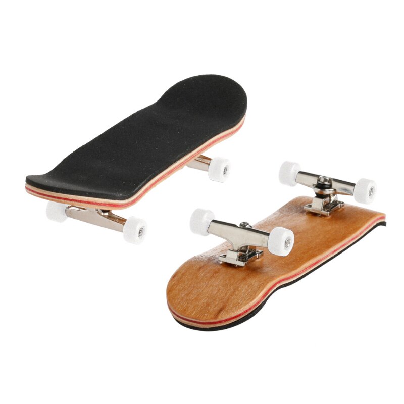 Vinger Skateboard Hout Met Lagers Professionele Stents Speelgoed Vinger Scooter Skate Boarding Set Kinderen Kerst: WHITE